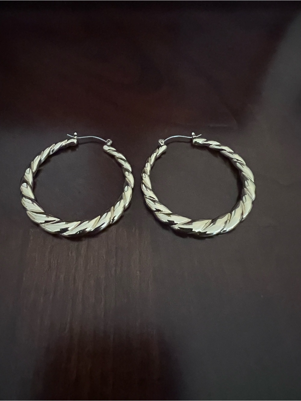 Johnny Was Ridged Rope Hoop Earrings - Picture 4 of 6